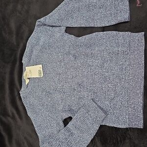 H&M Heather Blue Knit Sweater Boy